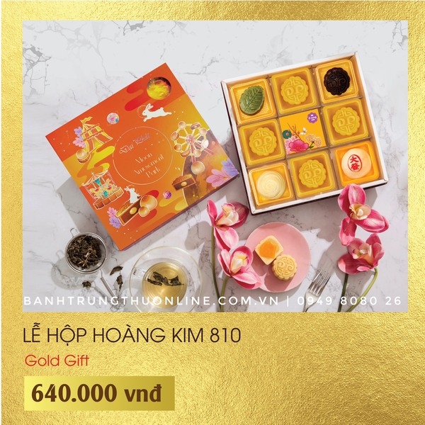 Bánh Trung Thu Đại Phát 2024 - Lễ Hộp Hoàng Kim 810