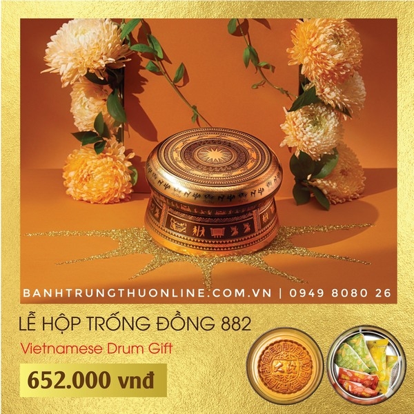 Bánh Trung Thu Đại Phát 2024 - Lễ Hộp Trống Đồng 882